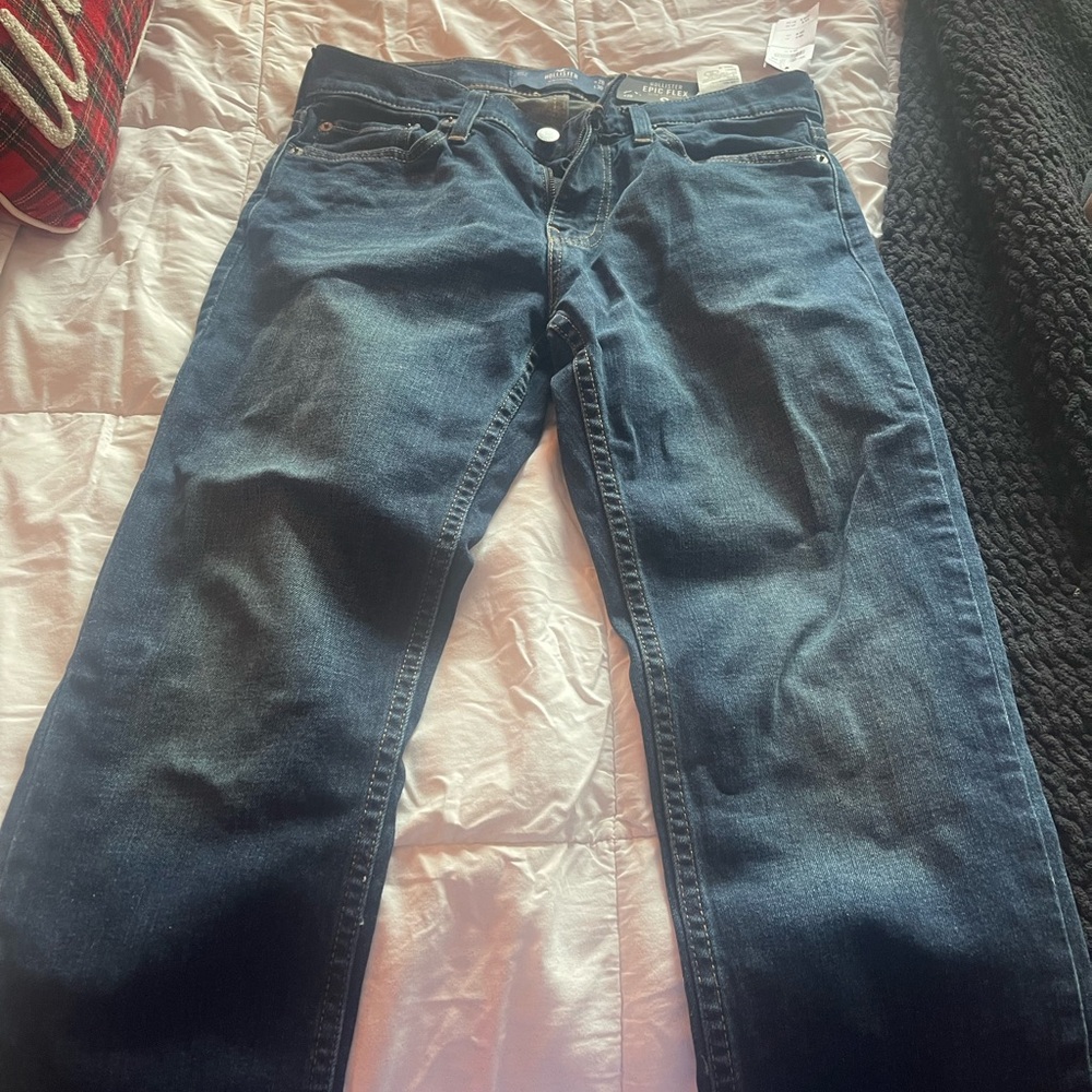 Hollister Dark Blue Straight Leg Women's Jeans